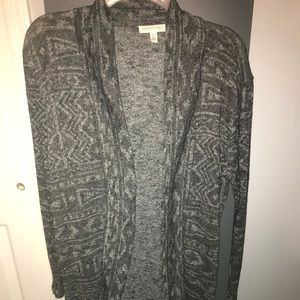 Grey printed cardigan